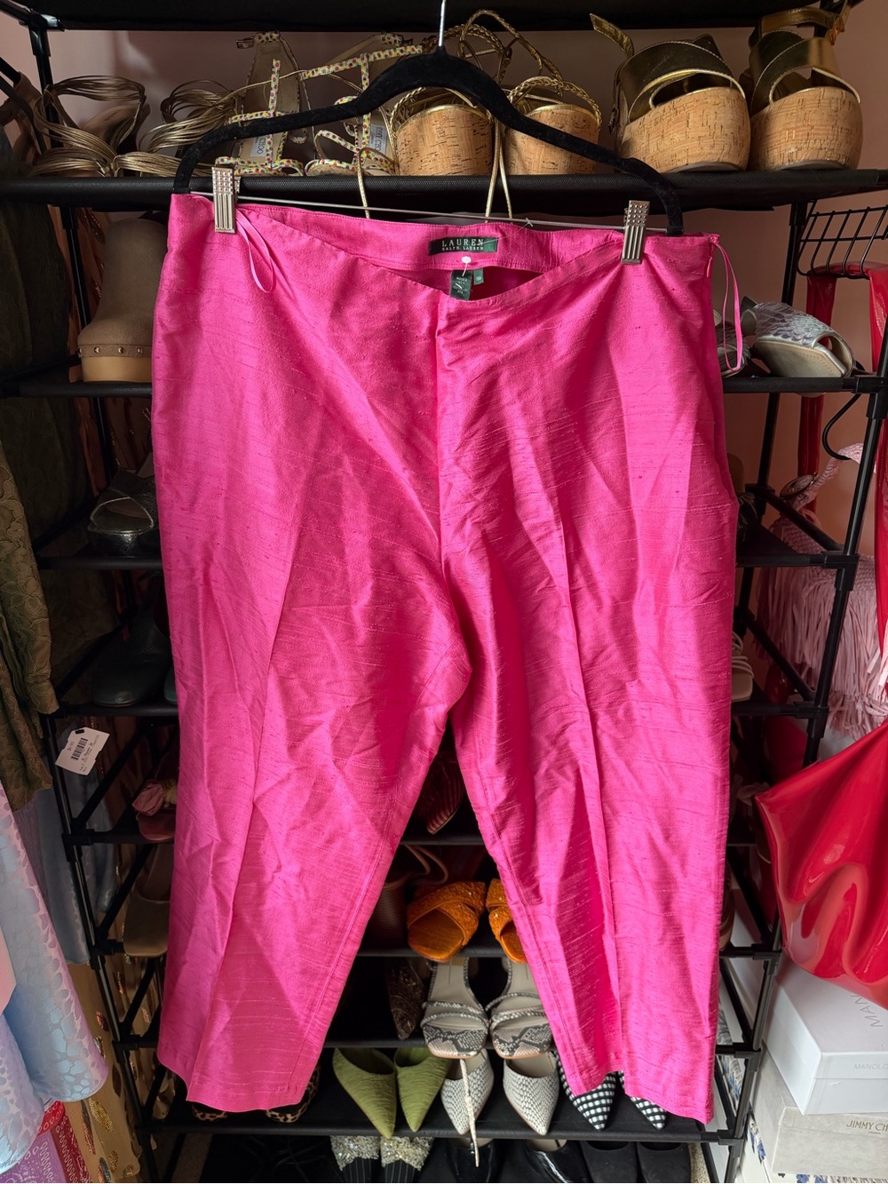 Lauren Ralph Lauren Hot Pink Cropped Pants